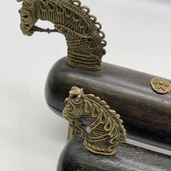 Vintage hinged-box horses - Picture 12 of 13